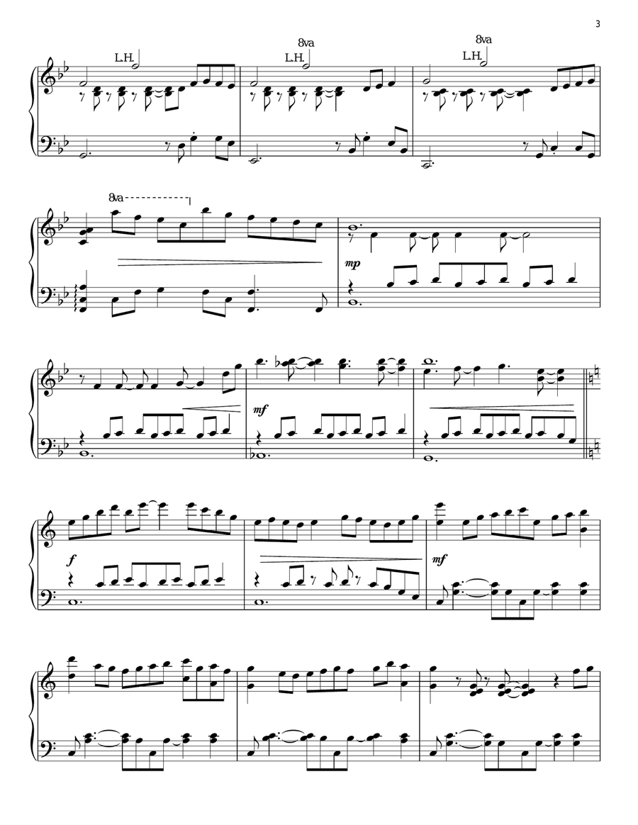 It Came Upon The Midnight Clear Piano Solo scores gallery preview page 3