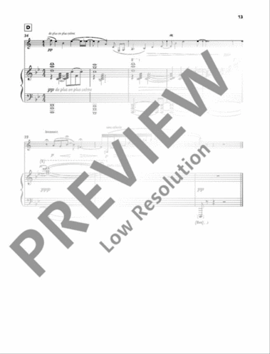 Sonate B-Flat Clarinet scores gallery preview page 14