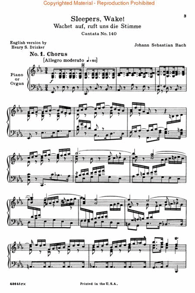 Cantata No. 140: Wachet auf