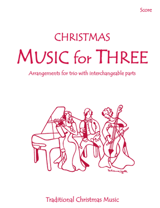 Book cover for Music for Three, Christmas - Score 55199