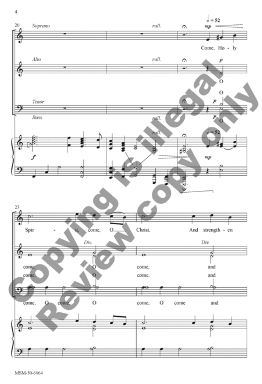 In Peace, in Peace, Through Christ the Door 4-Part scores gallery preview page 5