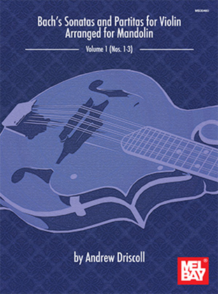 Book cover for Bach's Sonatas and Partitas for Solo Violin Arranged for Mandolin