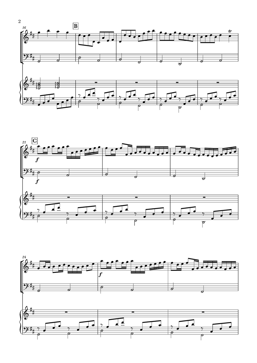 Canon in D for Violin Cello and Piano by Johann Pachelbel Piano