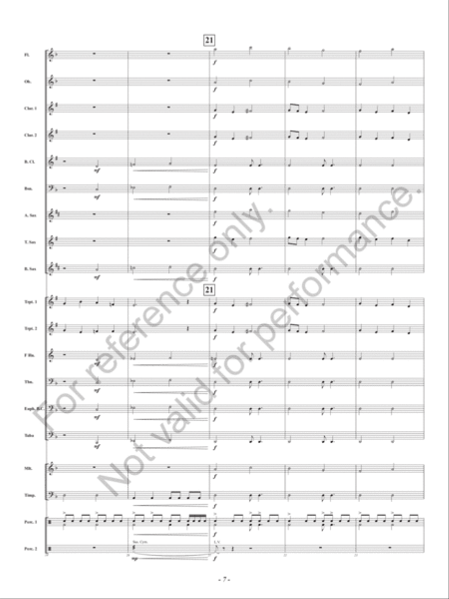 Battle Volcano Battle Volcano Concert Band scores gallery preview page 8