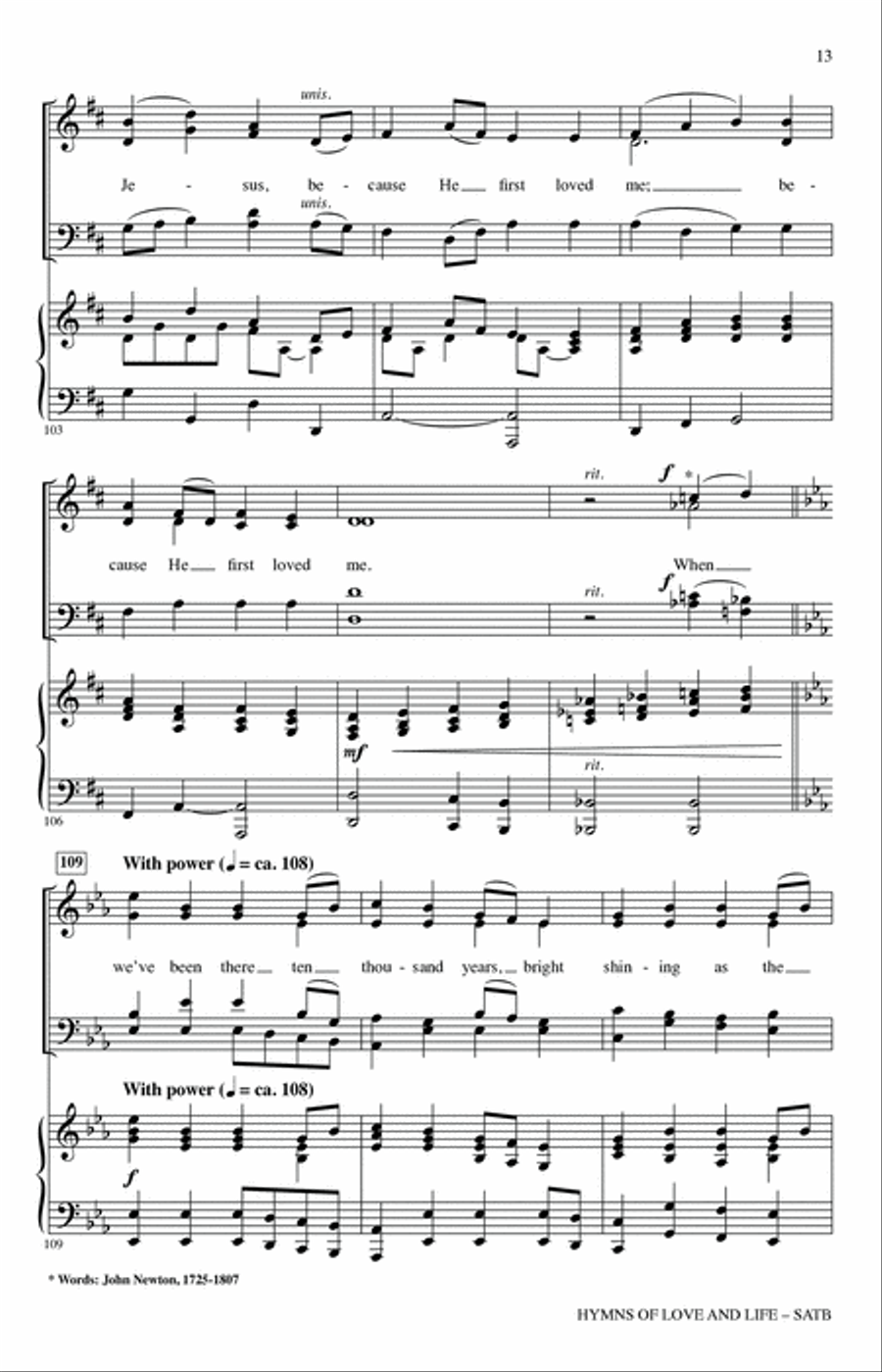 Hymns Of Love And Life Hymns Of Love And Life 4-Part scores gallery preview page 12
