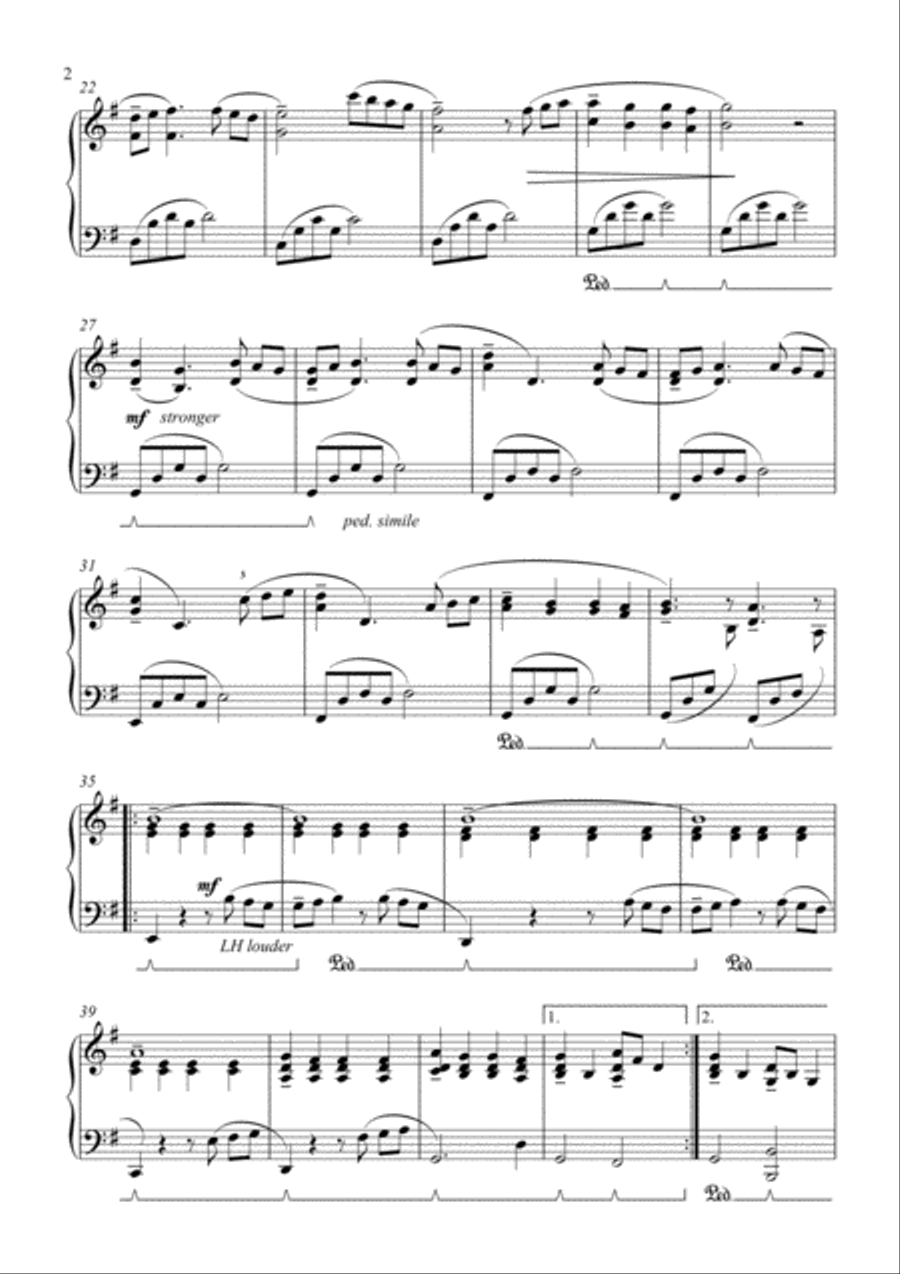 Gavotte in G Piano Solo scores gallery preview page 2