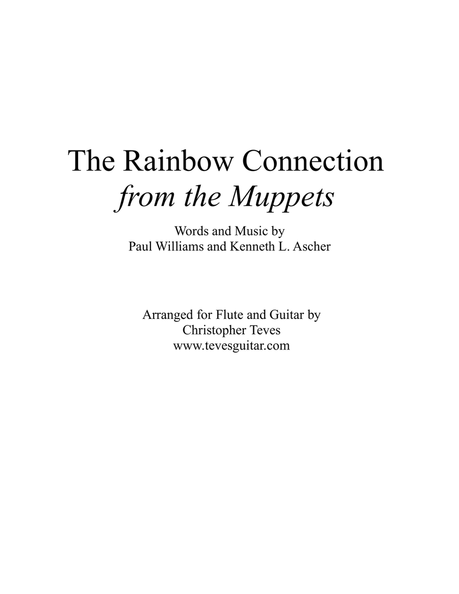 The Rainbow Connection Flute scores gallery preview page 1