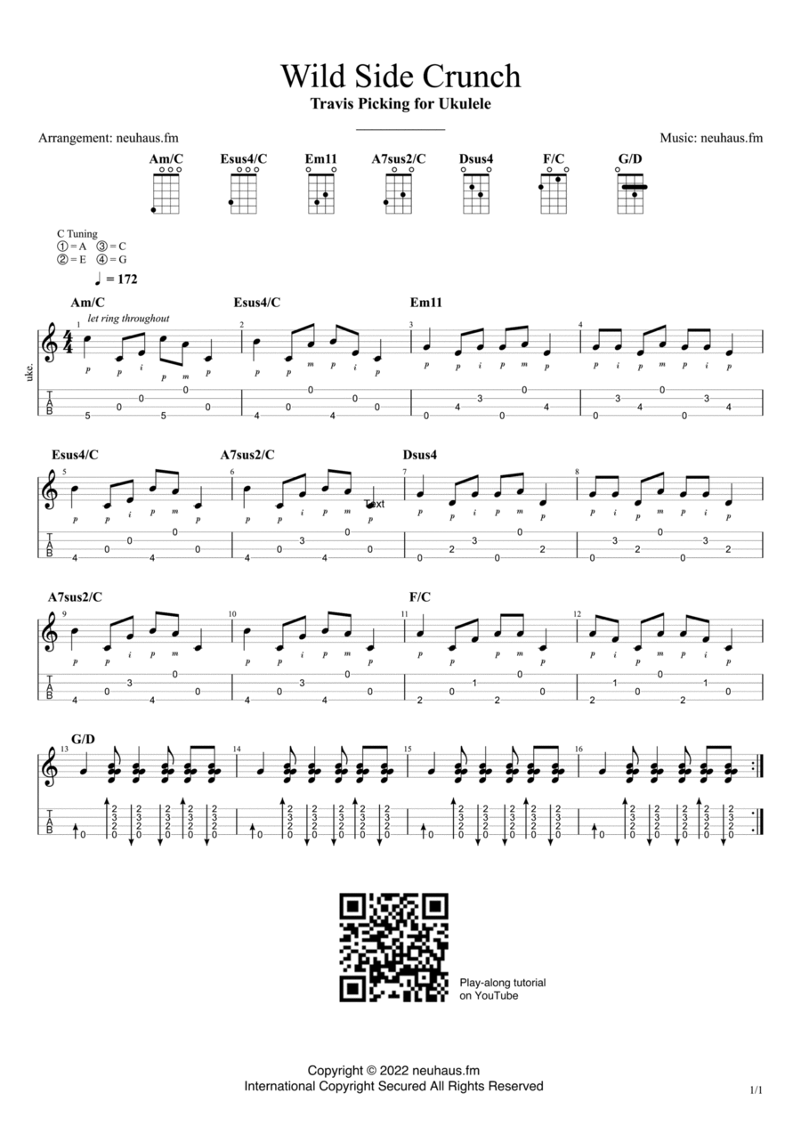 Wild Side Crunch Ukulele scores gallery preview page 1