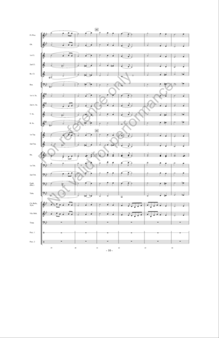 Ask Not Concert Band scores gallery preview page 9