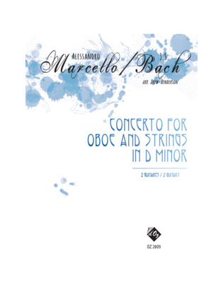 Book cover for Concerto for Oboe and Strings in D minor
