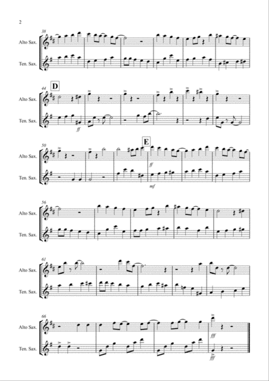 Fly Me To The Moon (In Other Words) Woodwind Duet scores gallery preview page 2