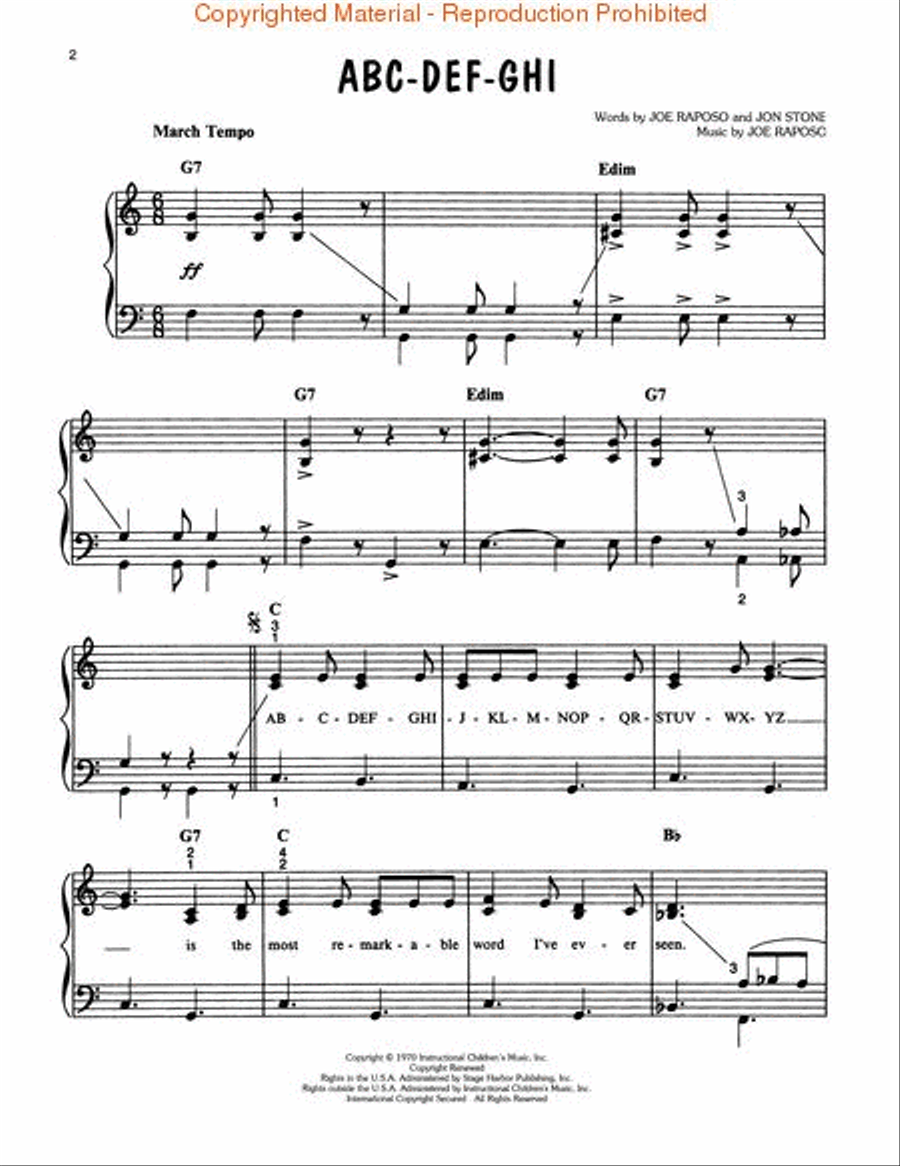 Favorite Songs From Jim Henson's Muppets Easy Piano scores gallery preview page 2