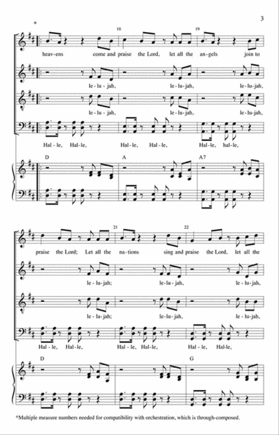 Let All the Heavens Praise! Choir scores gallery preview page 3