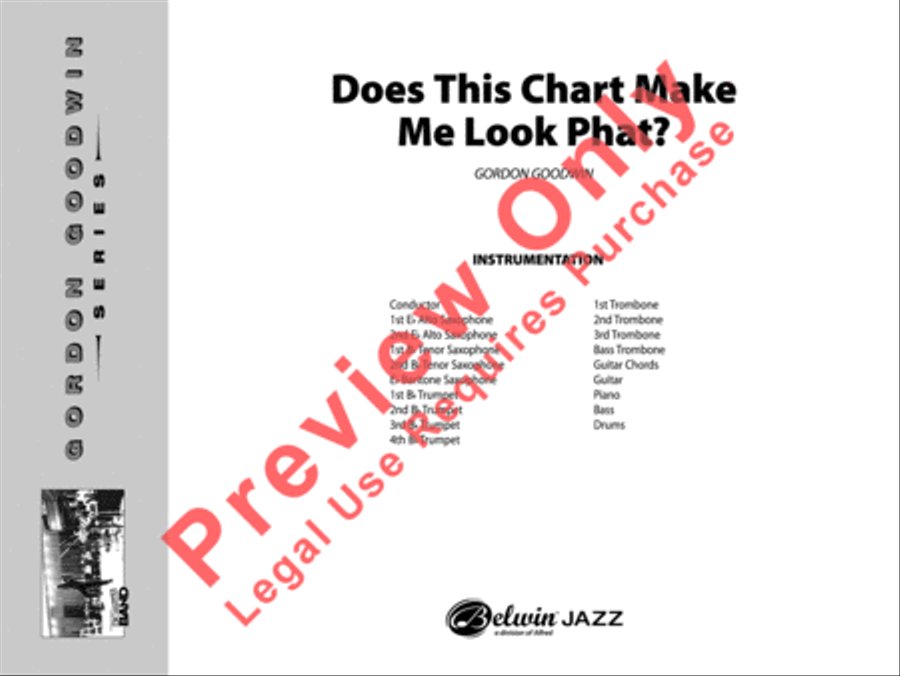 Does This Chart Make Me Look Phat? Jazz Ensemble scores gallery preview page 2