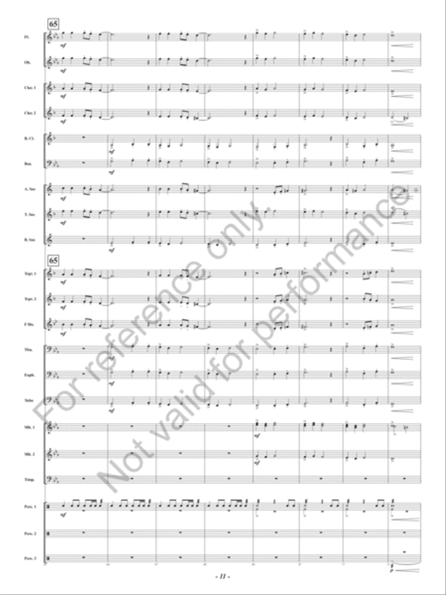 Lair Of The Gorgon Concert Band scores gallery preview page 12