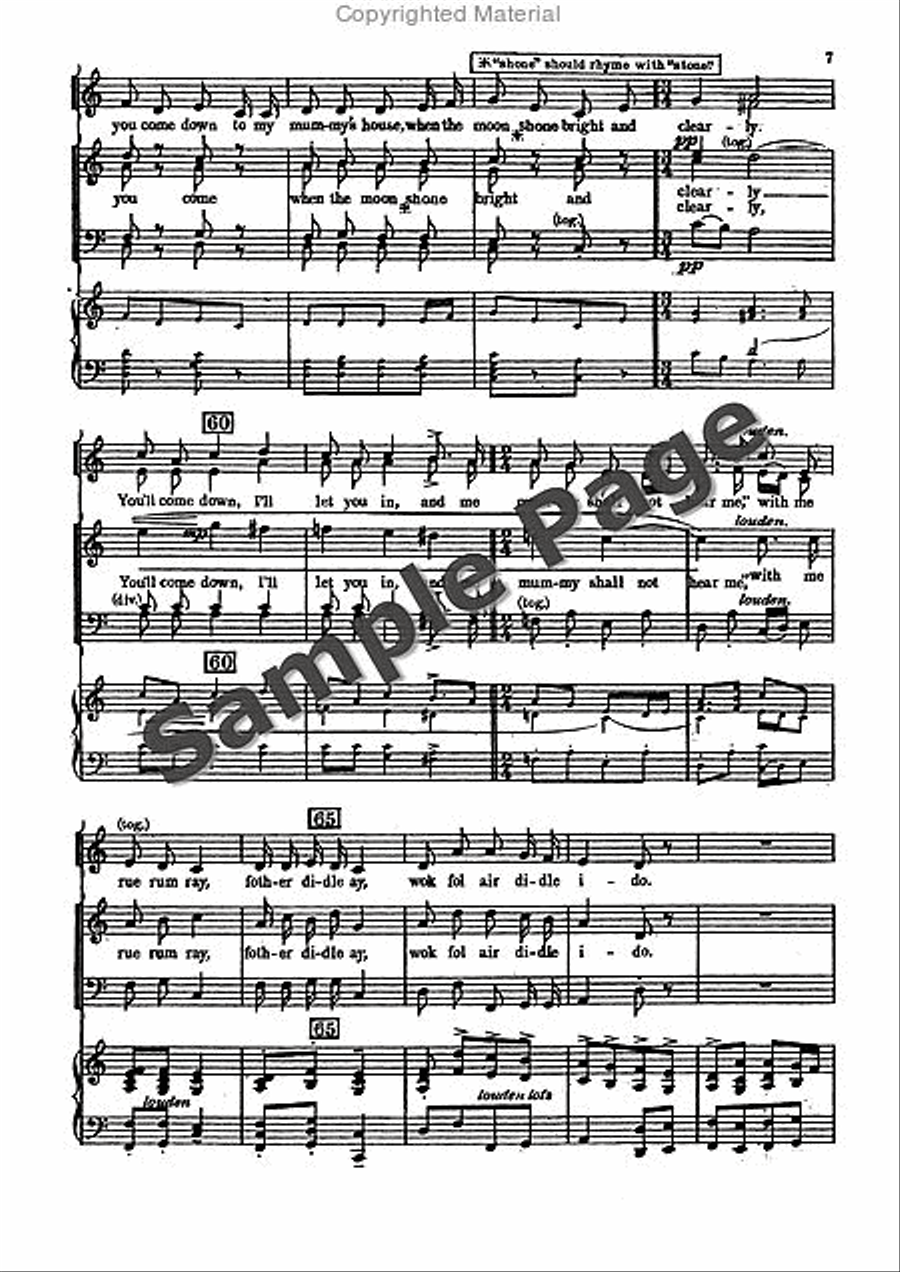 I'm Seventeen Come Sunday 4-Part scores gallery preview page 8