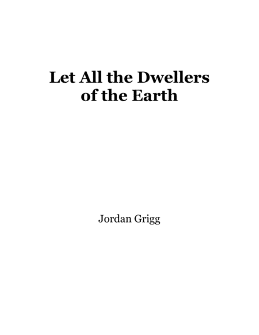 Let All the Dwellers of the Earth Large Ensemble scores gallery preview page 1