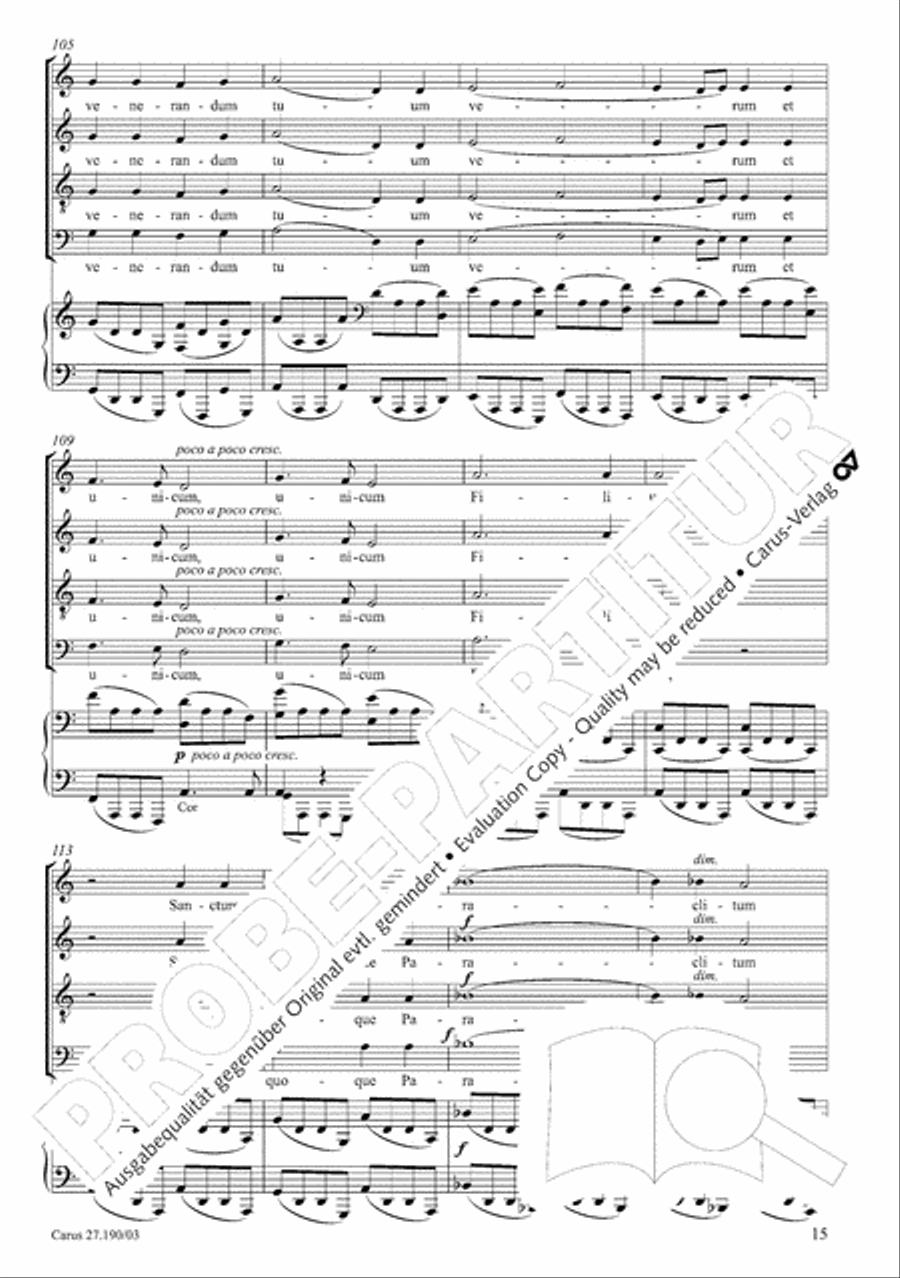 Te Deum 4-Part scores gallery preview page 16