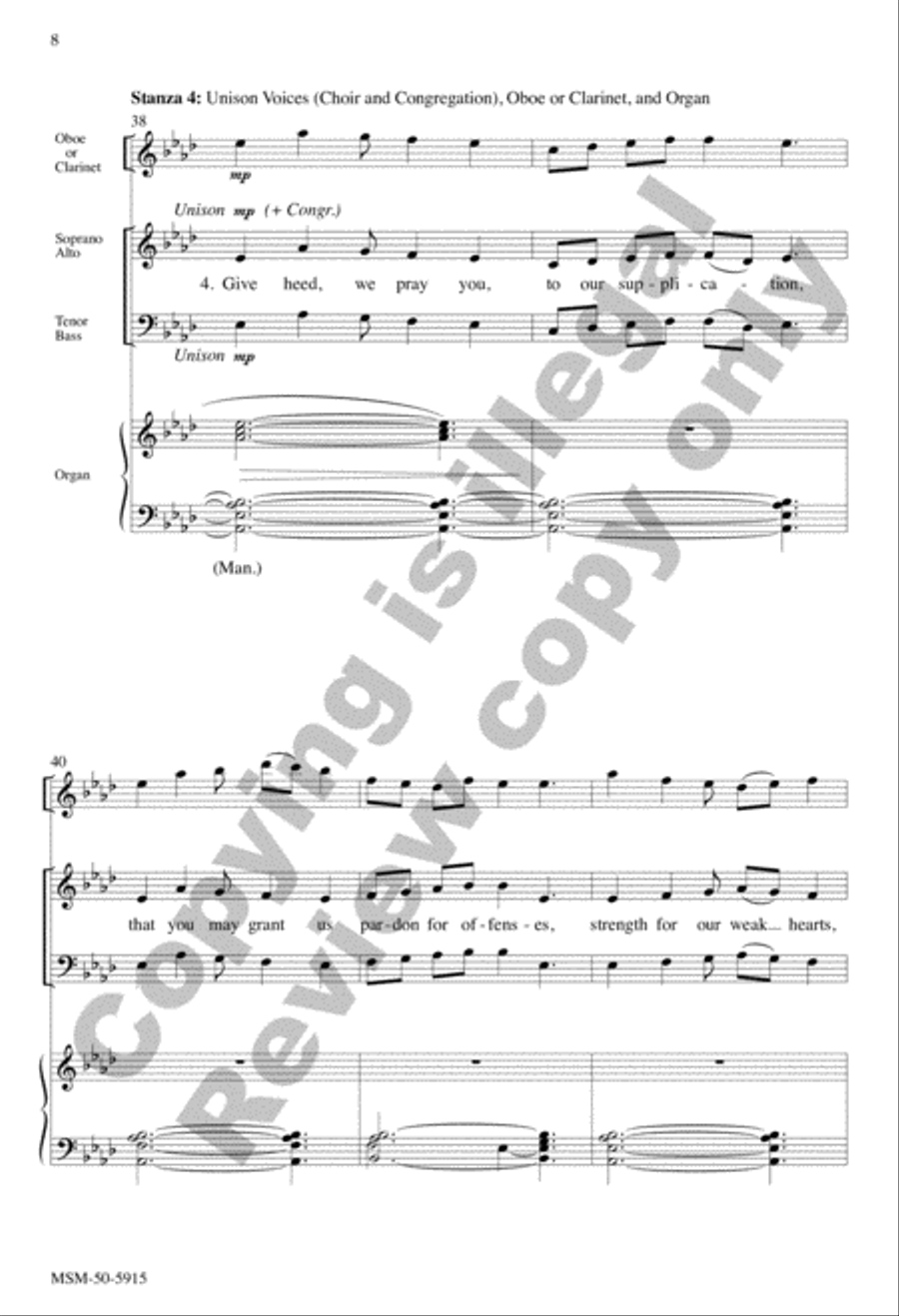 Christ, Mighty Savior 4-Part scores gallery preview page 8