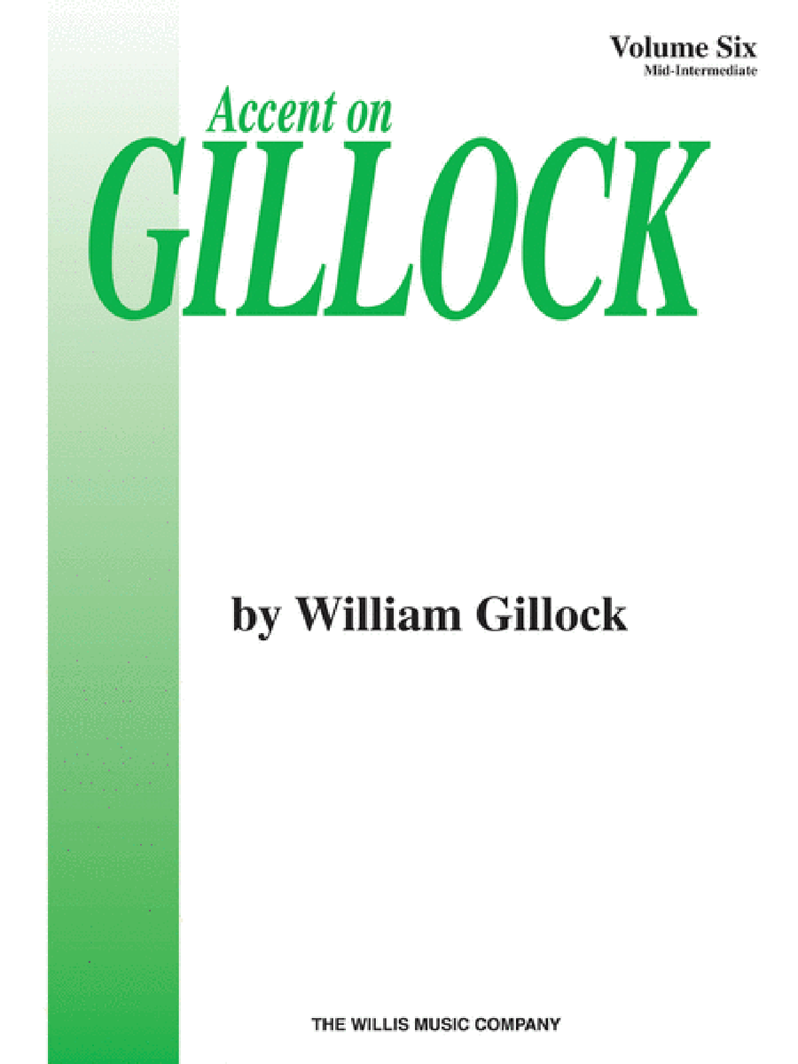 Accent on Gillock Volume 6 Piano Method scores gallery preview page 1