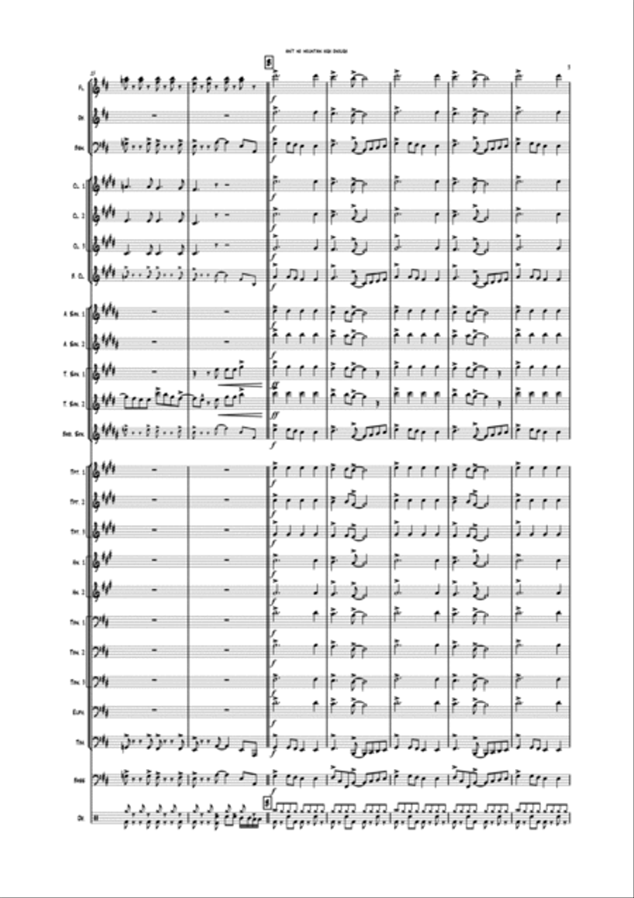 Ain't No Mountain High Enough Concert Band scores gallery preview page 3