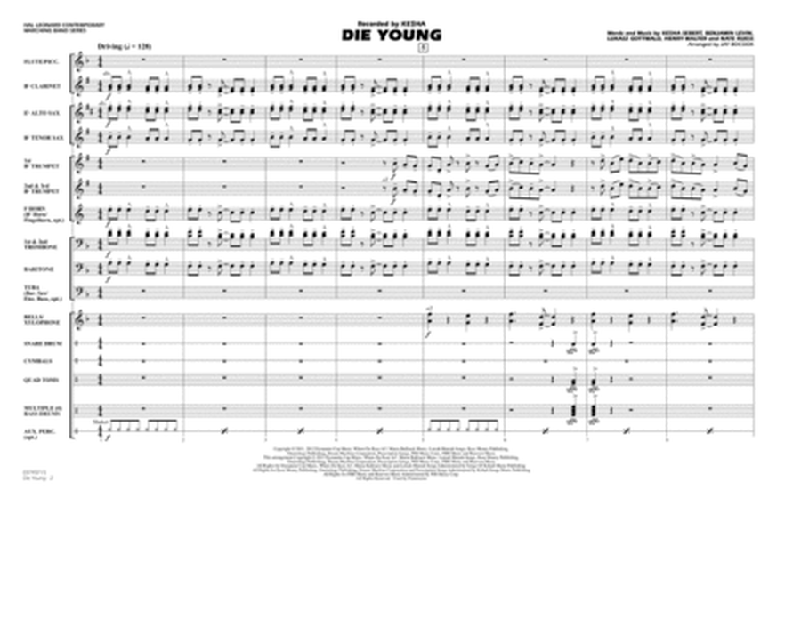 Die Young - Conductor Score (Full Score)
