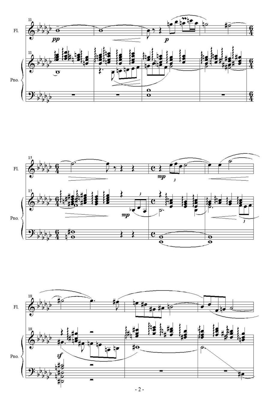 Two Legends of the Finnish-Karelian National Epic KALEVALA Flute Solo scores gallery preview page 3