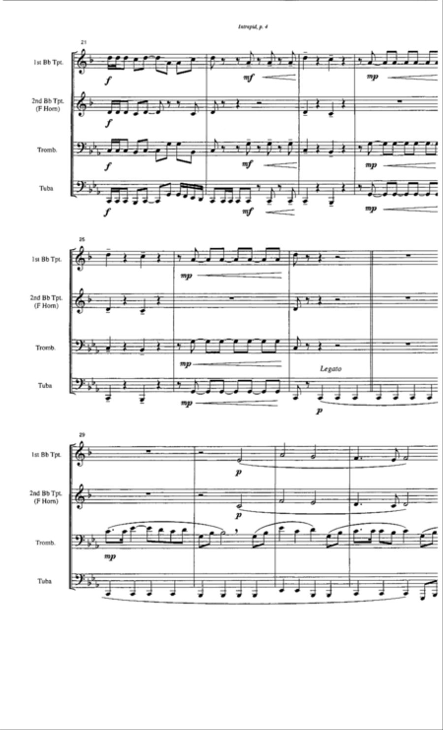 Intrepid Intrepid Brass Quartet scores gallery preview page 4