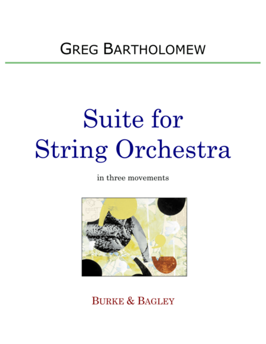 Suite for String Orchestra String Orchestra scores gallery preview page 1