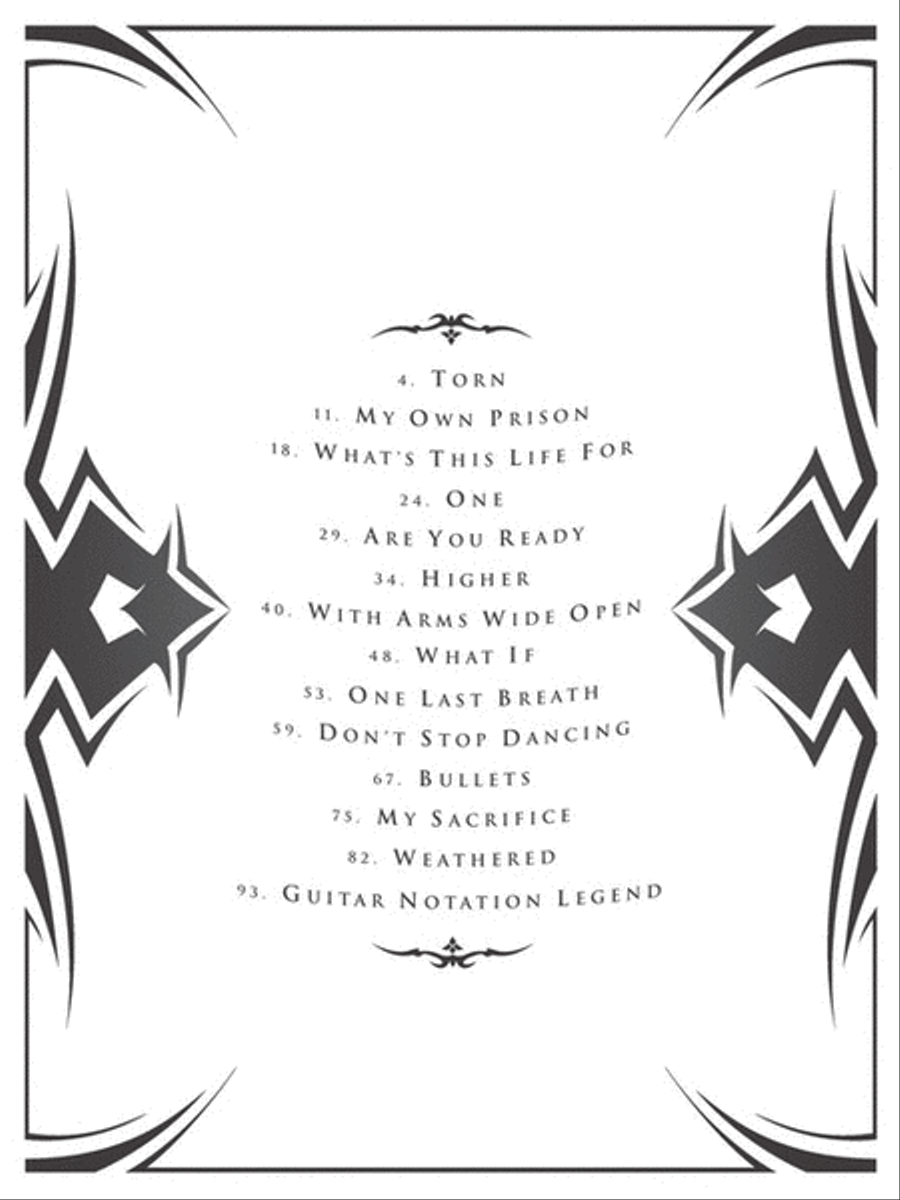 Creed – Greatest Hits Creed – Greatest Hits Electric Guitar scores gallery preview page 2