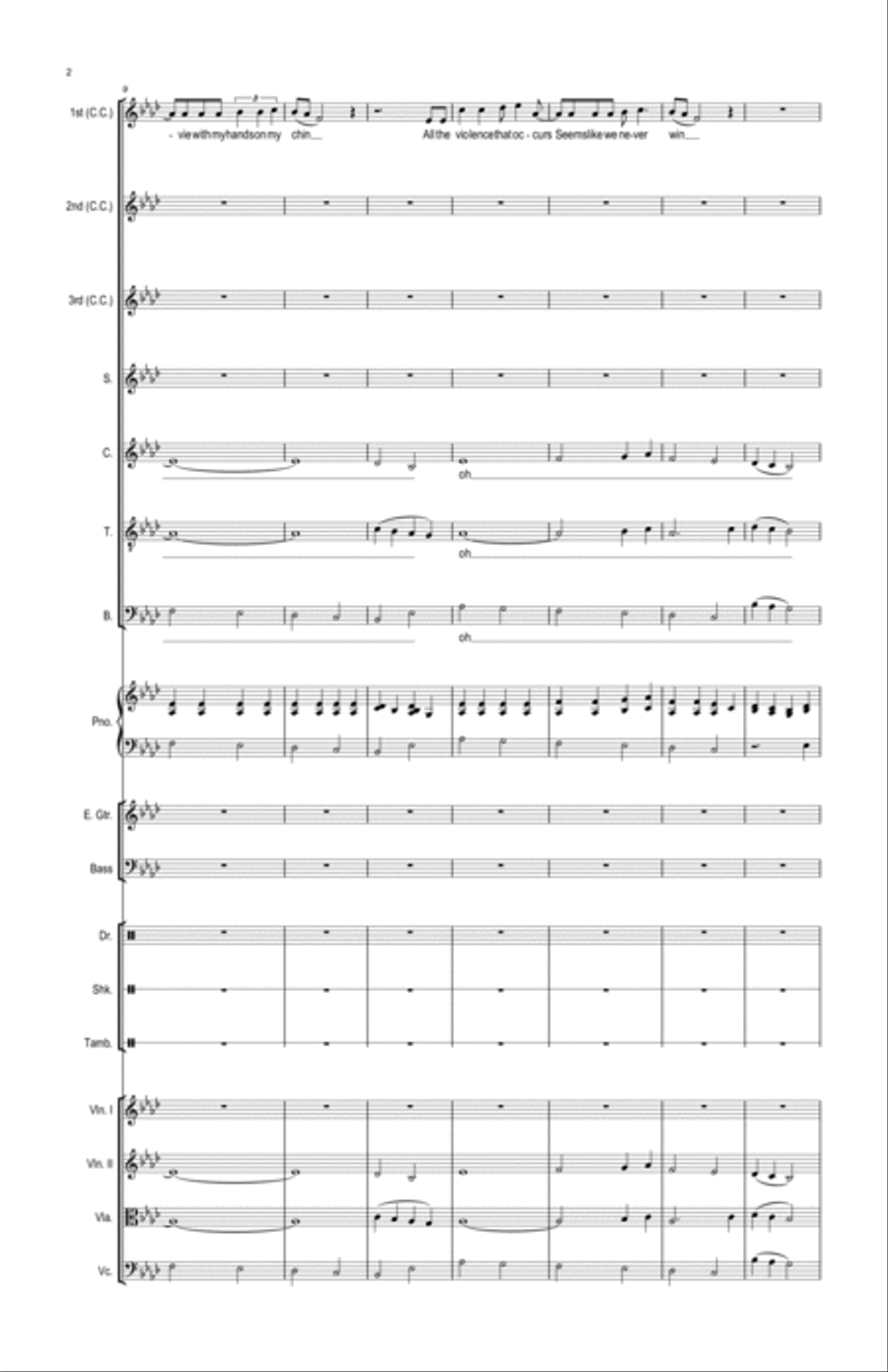 Love and Mercy Choir scores gallery preview page 2