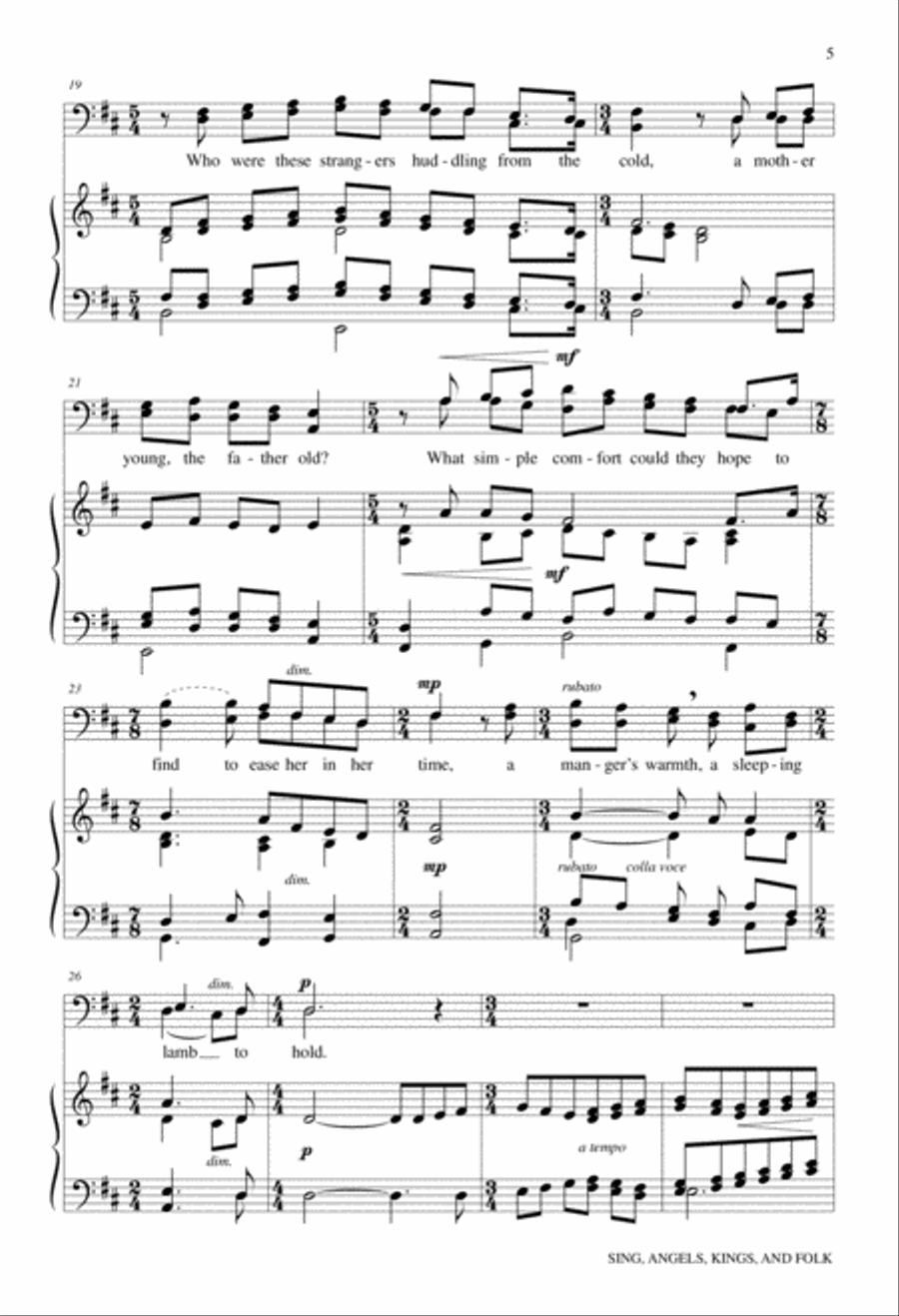 Sing, Angels, Kings and Folk 4-Part scores gallery preview page 4
