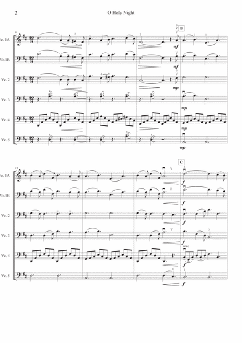 O Holy Night - for Cello Quintet image number null