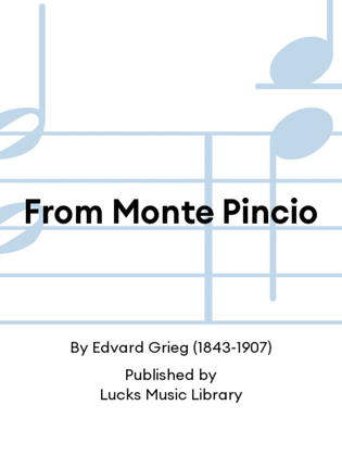 Book cover for From Monte Pincio