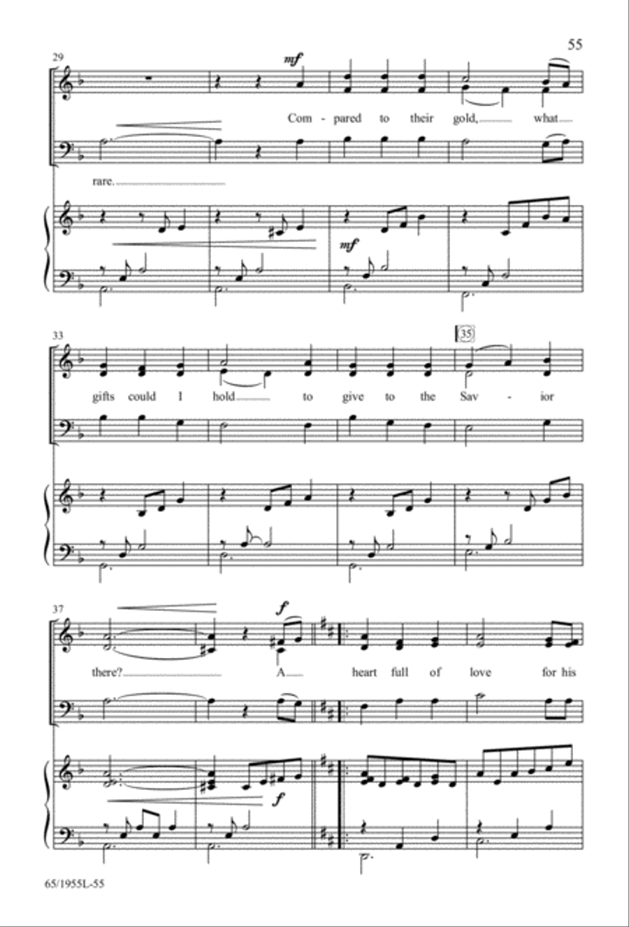 The Promise of a King 3-Part scores gallery preview page 55