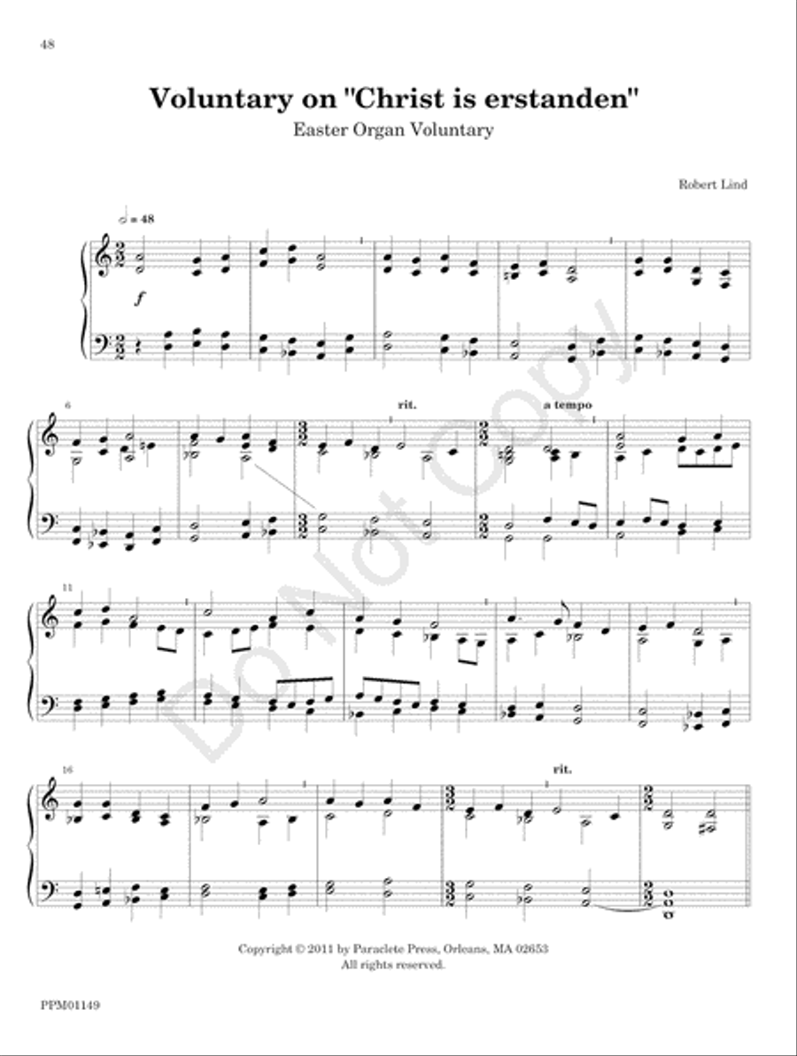 Organ Works for the Church Year Organ scores gallery preview page 54