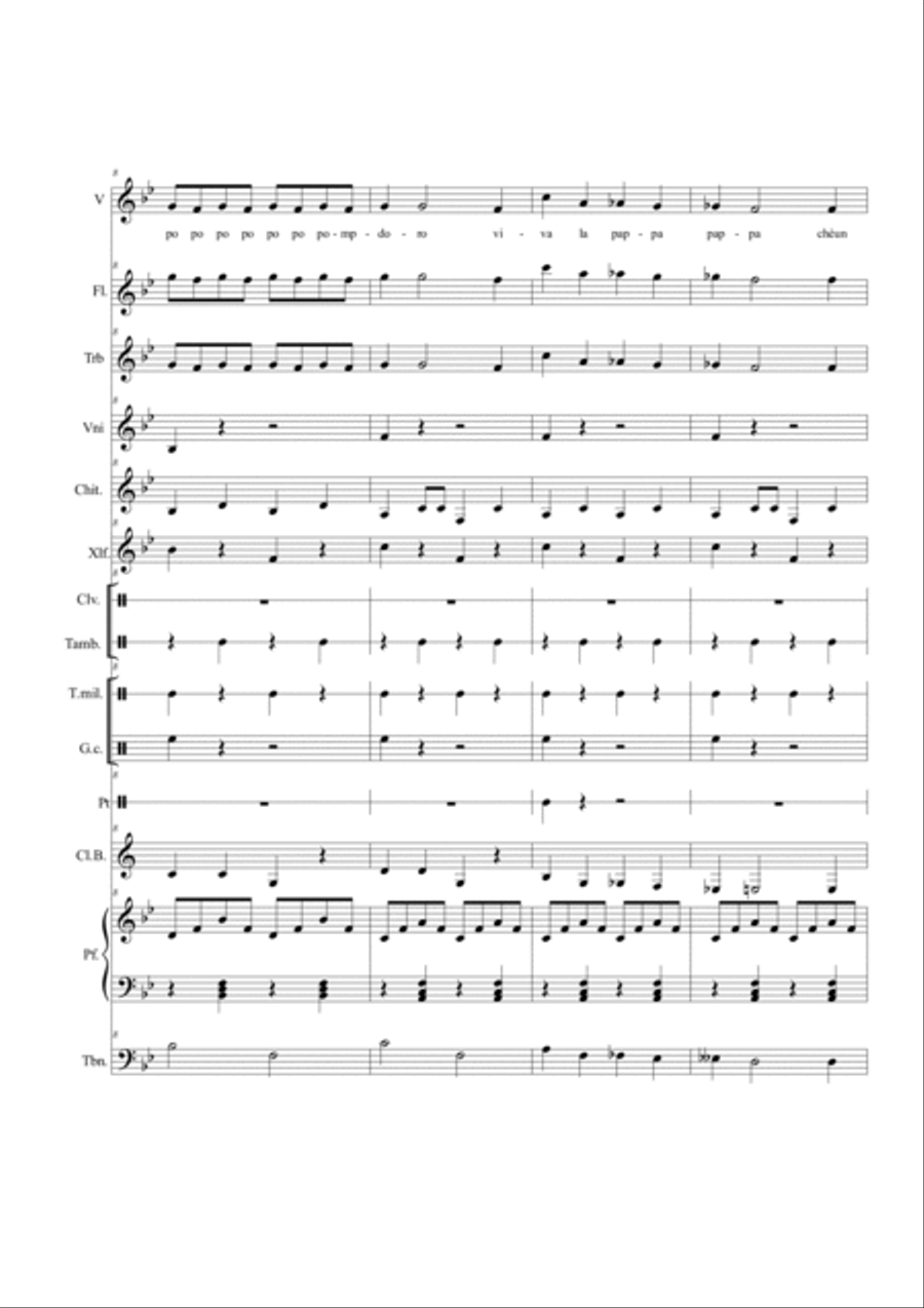Viva La Pappa Col Pomodoro - Score Only Score scores gallery preview page 3