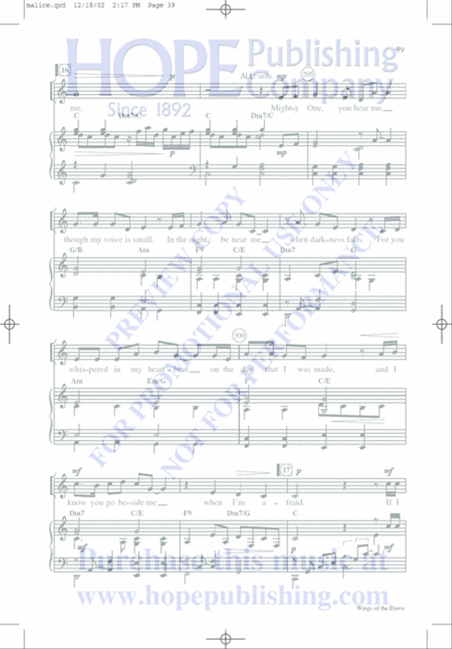 Malice in the Palace Unison Choir scores gallery preview page 39