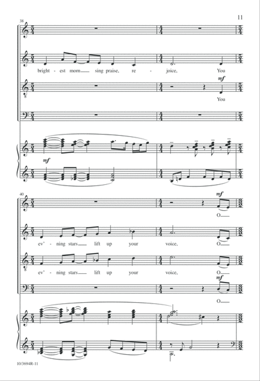 All Creatures, Lift Your Voice and Sing! 4-Part scores gallery preview page 11