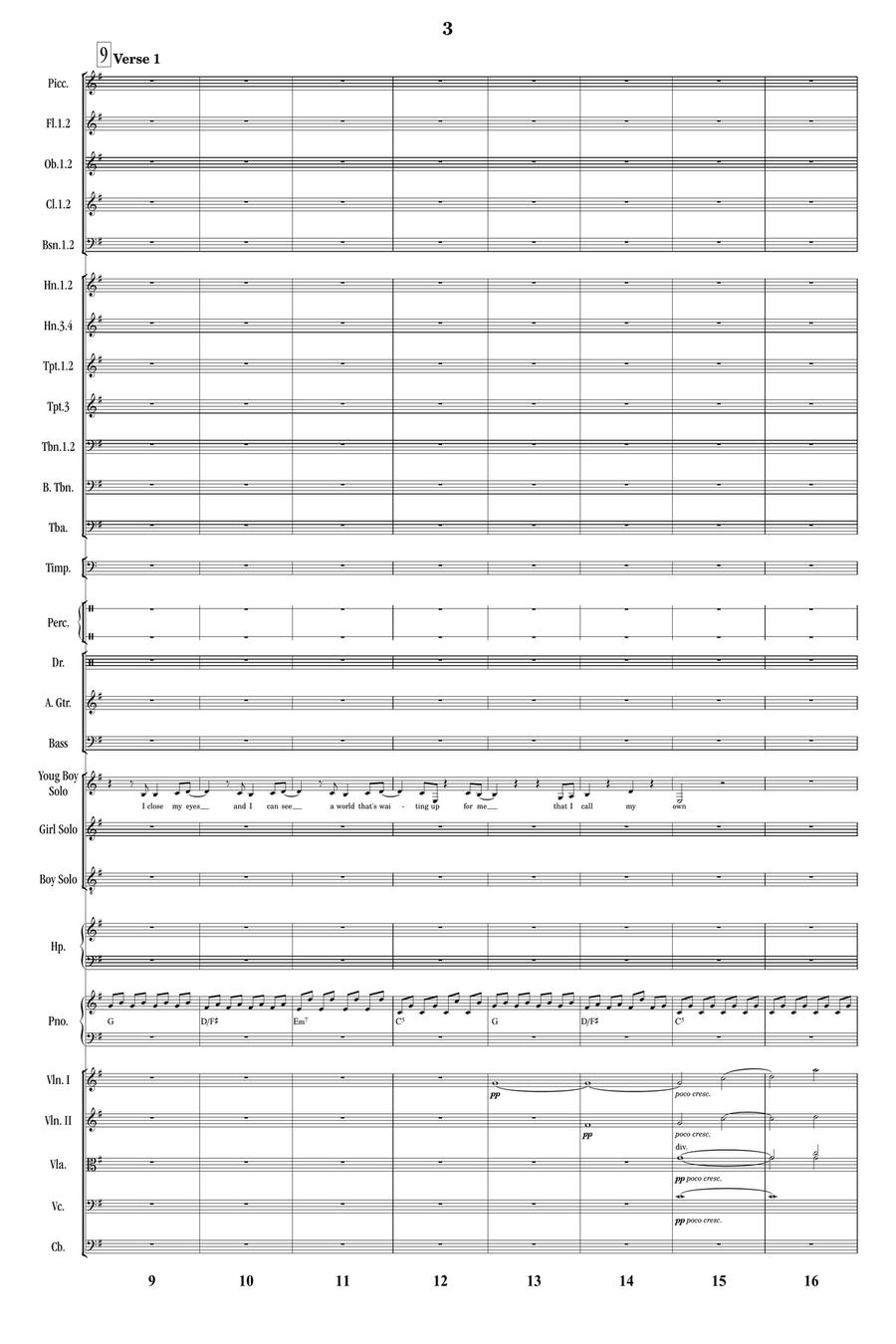 A Million Dreams Full Orchestra scores gallery preview page 2