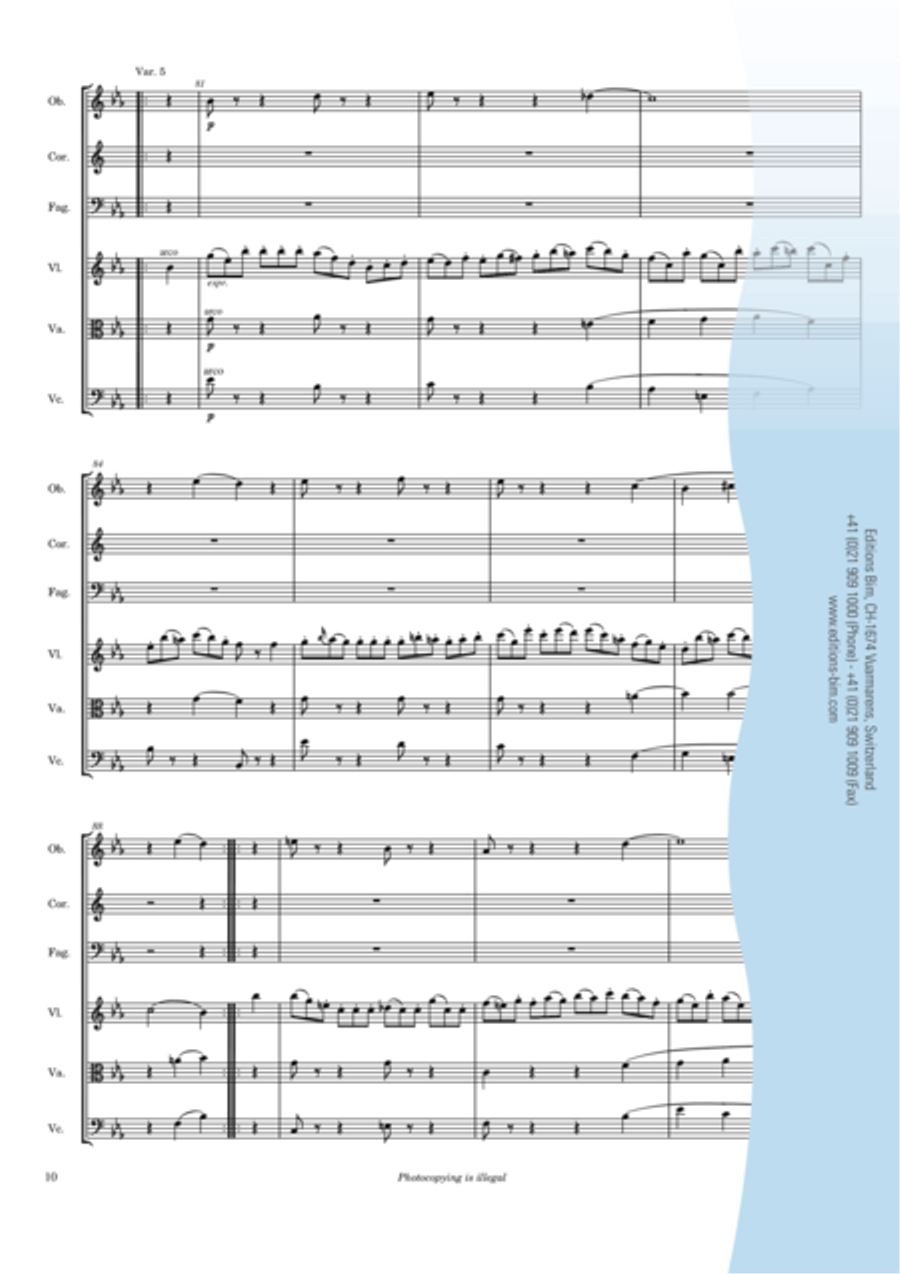Sesteto No 3 Bassoon scores gallery preview page 9