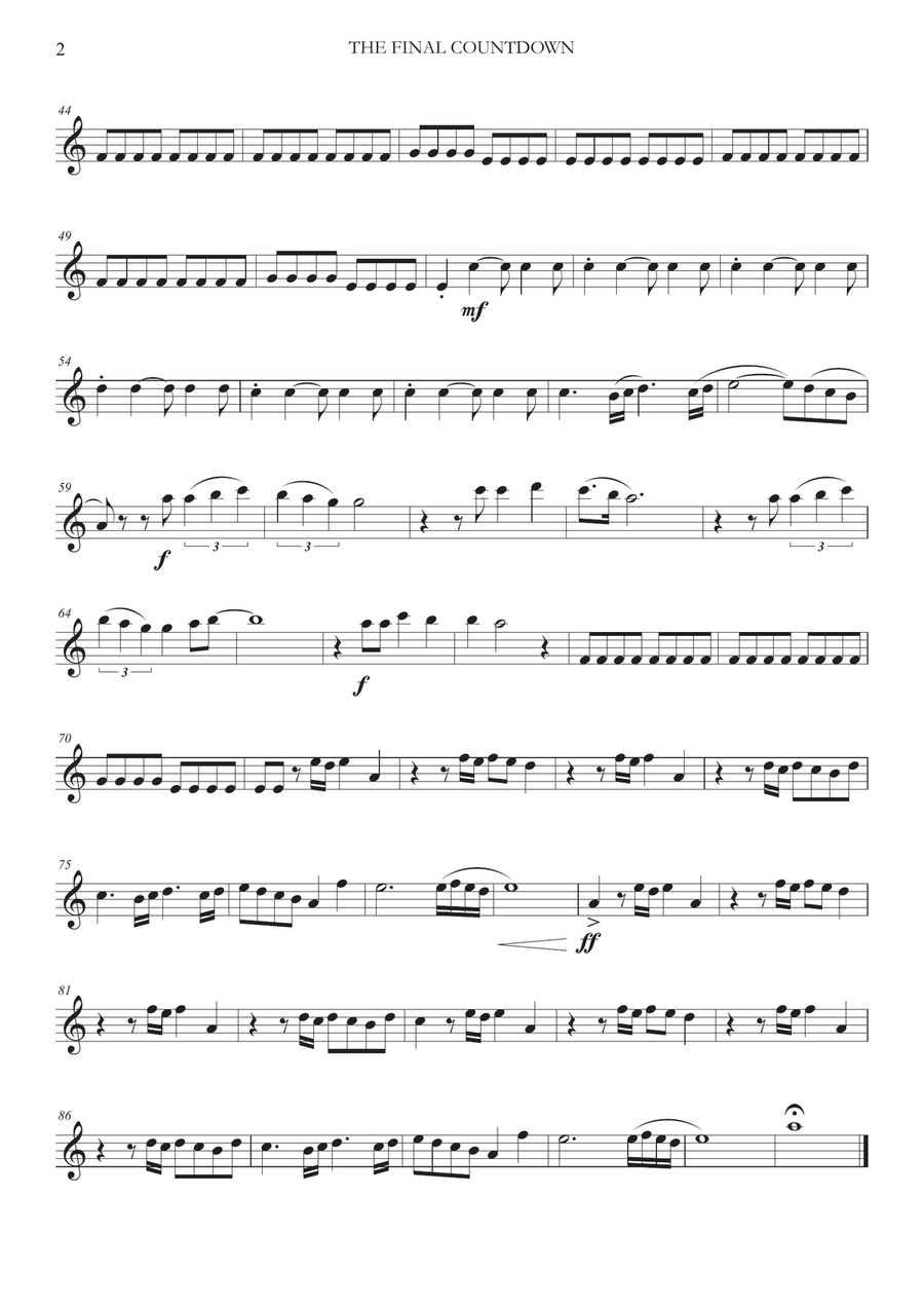 The final sale countdown flute