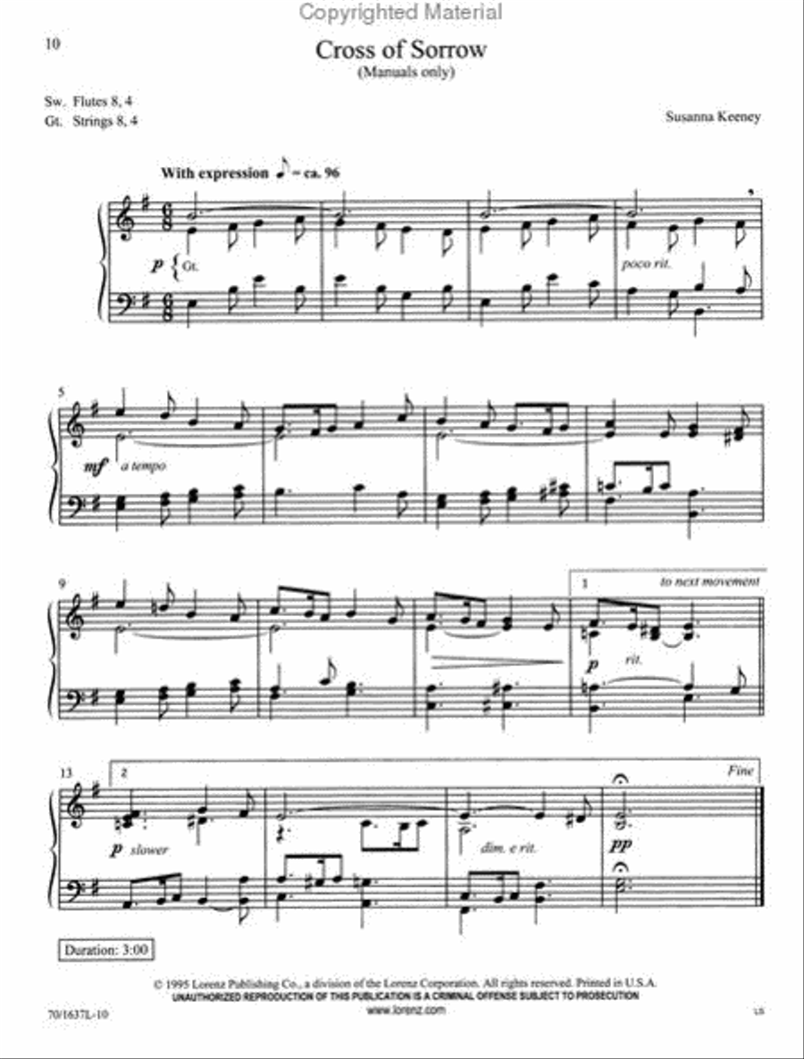 Cross of Jesus Organ Solo scores gallery preview page 4