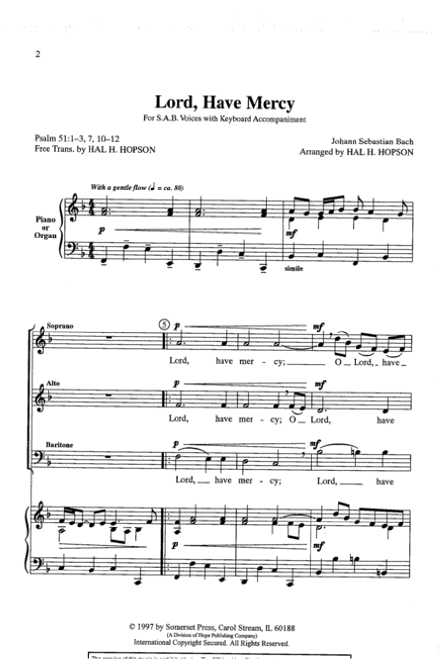 Lord, Have Mercy Lord, Have Mercy 3-Part scores gallery preview page 2
