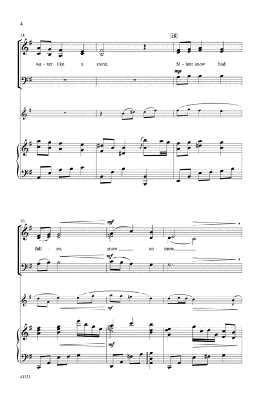A Midwinter Carol Choir scores gallery preview page 3