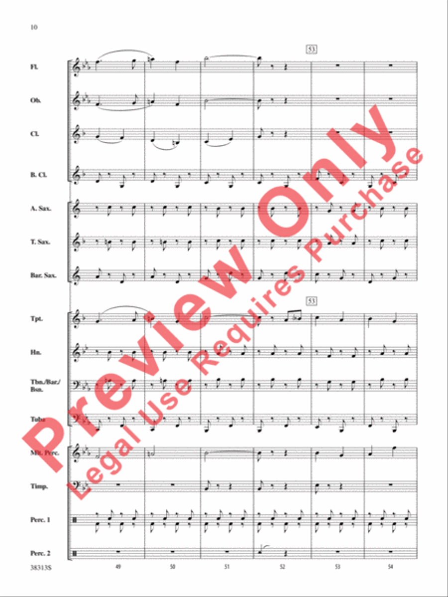 The Chimes of Liberty Concert Band scores gallery preview page 11