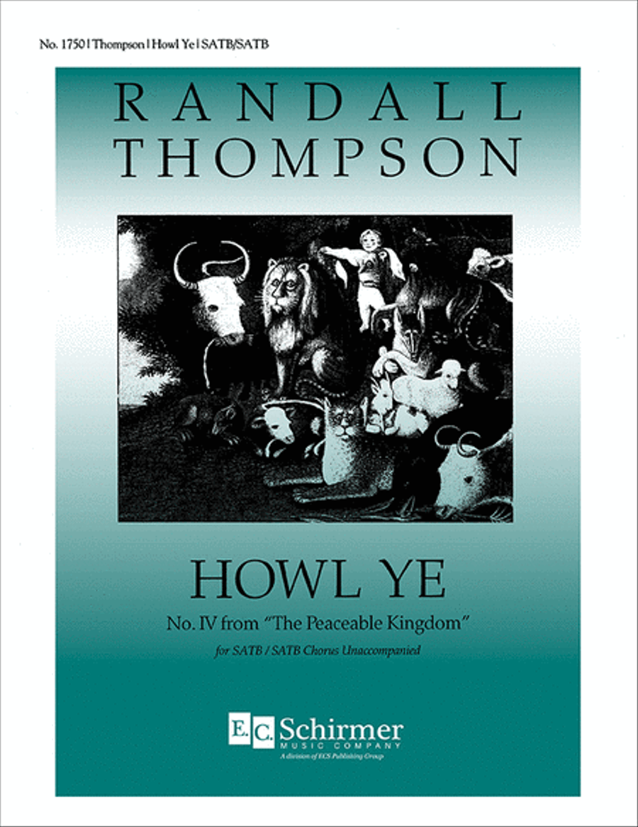 Book cover for The Peaceable Kingdom: Howl ye