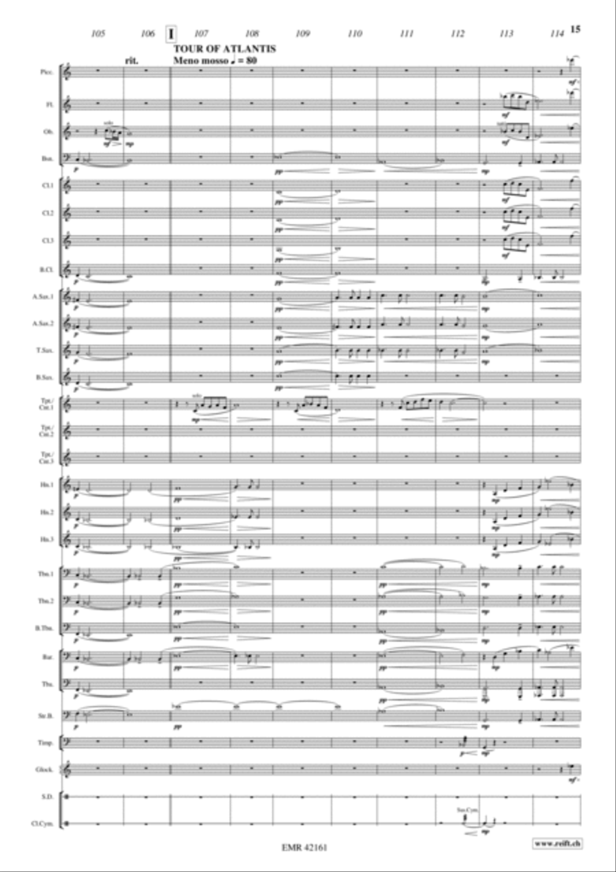Atlantis: The Lost Empire Concert Band scores gallery preview page 9