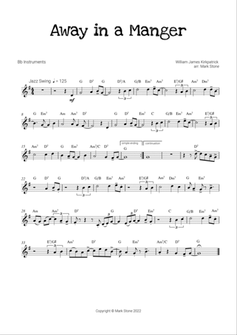 The Christmas Jam! B-Flat Instrument scores gallery preview page 6