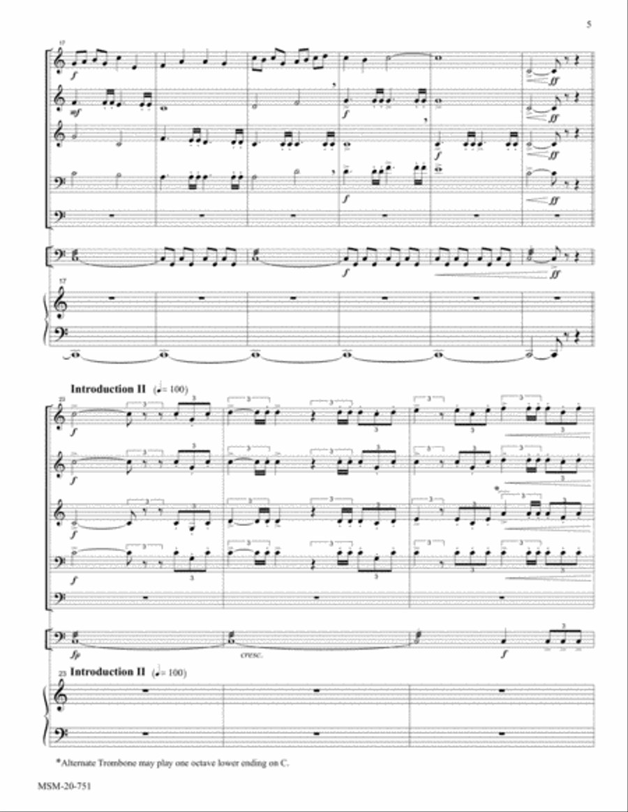 Jesus Christ is Risen Today (Easter Hymn) Choir scores gallery preview page 3